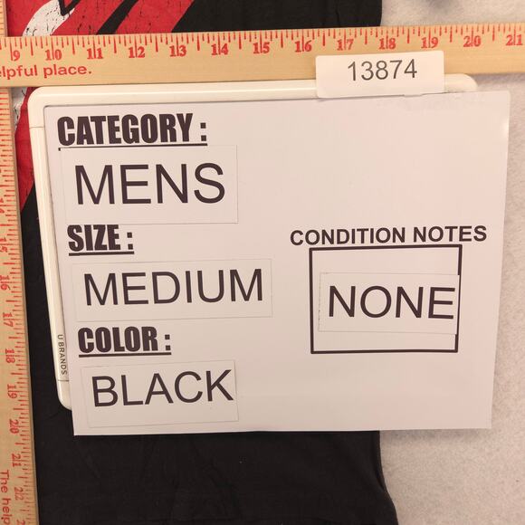 The Rolling Stones Band Crew Neck Short Sleeve T Shirt Mens Size Medium M Black - Picture 8 of 9